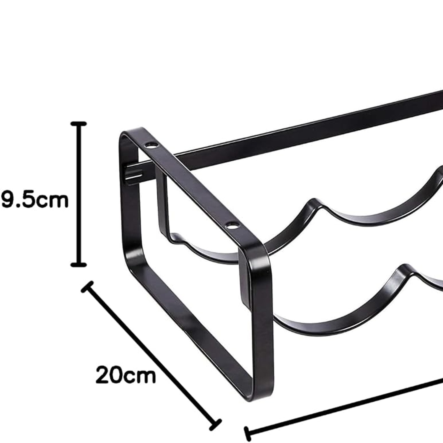 Stackable Metal Wine Rack, 4 Bottle Countertop Holder: image 5
