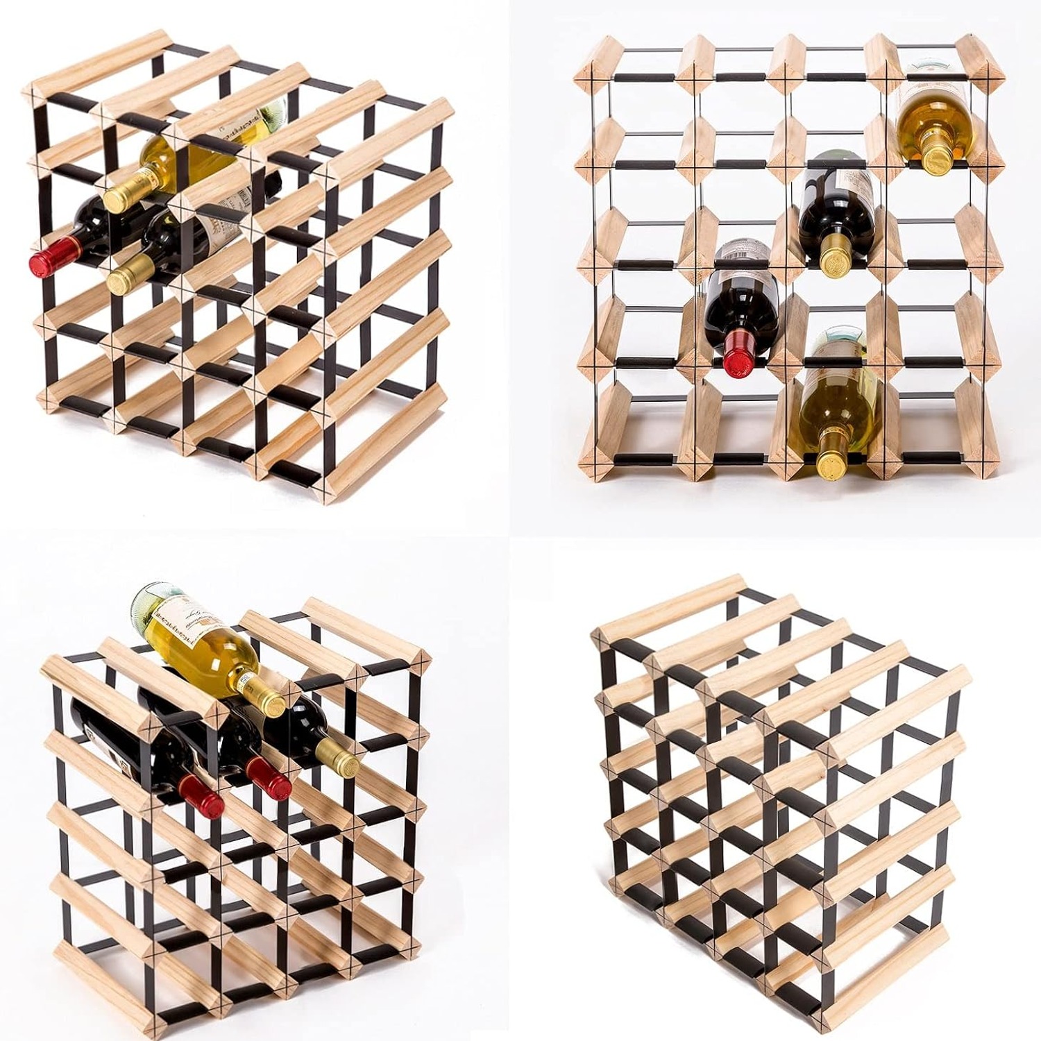 Home Ready 20 Bottle Timber Wine Rack: image 5