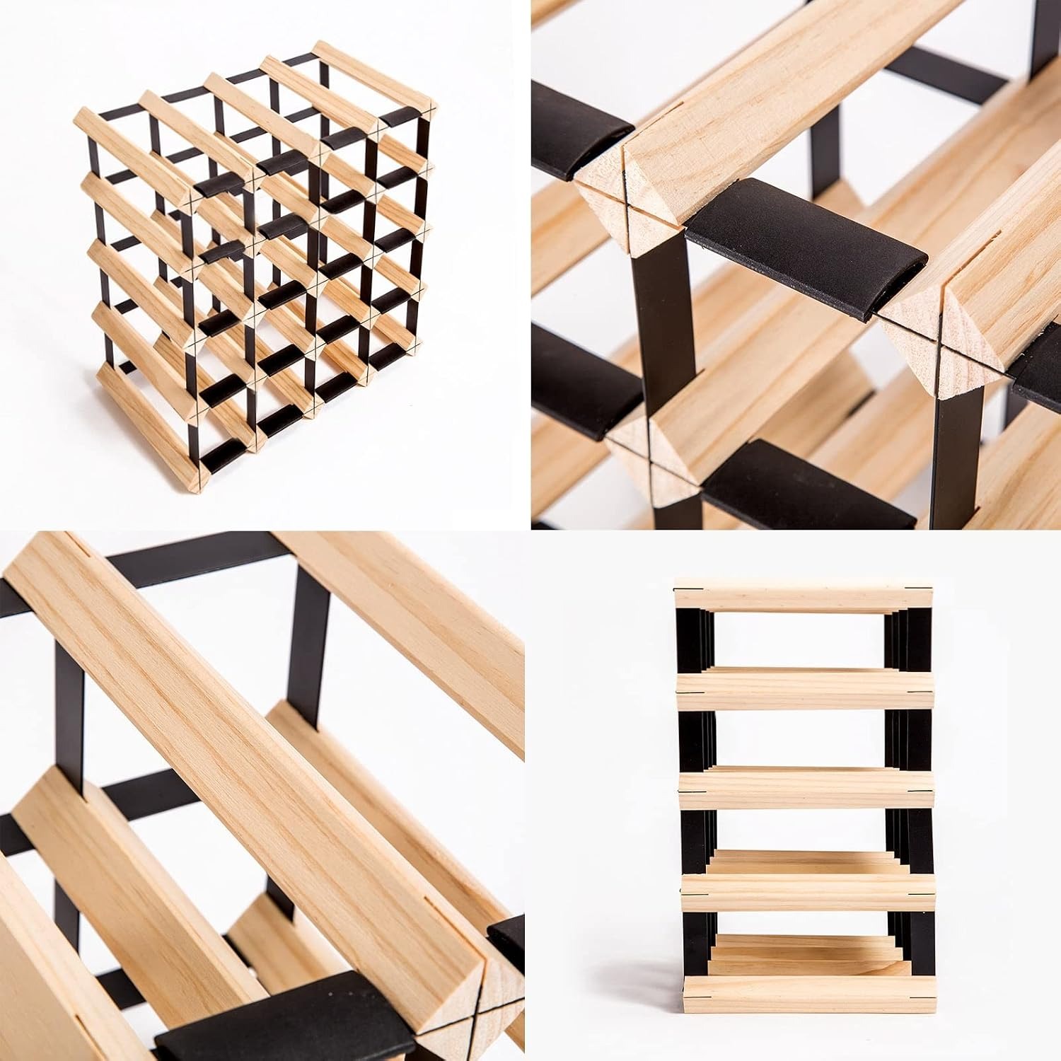 Home Ready 20 Bottle Timber Wine Rack: image 6