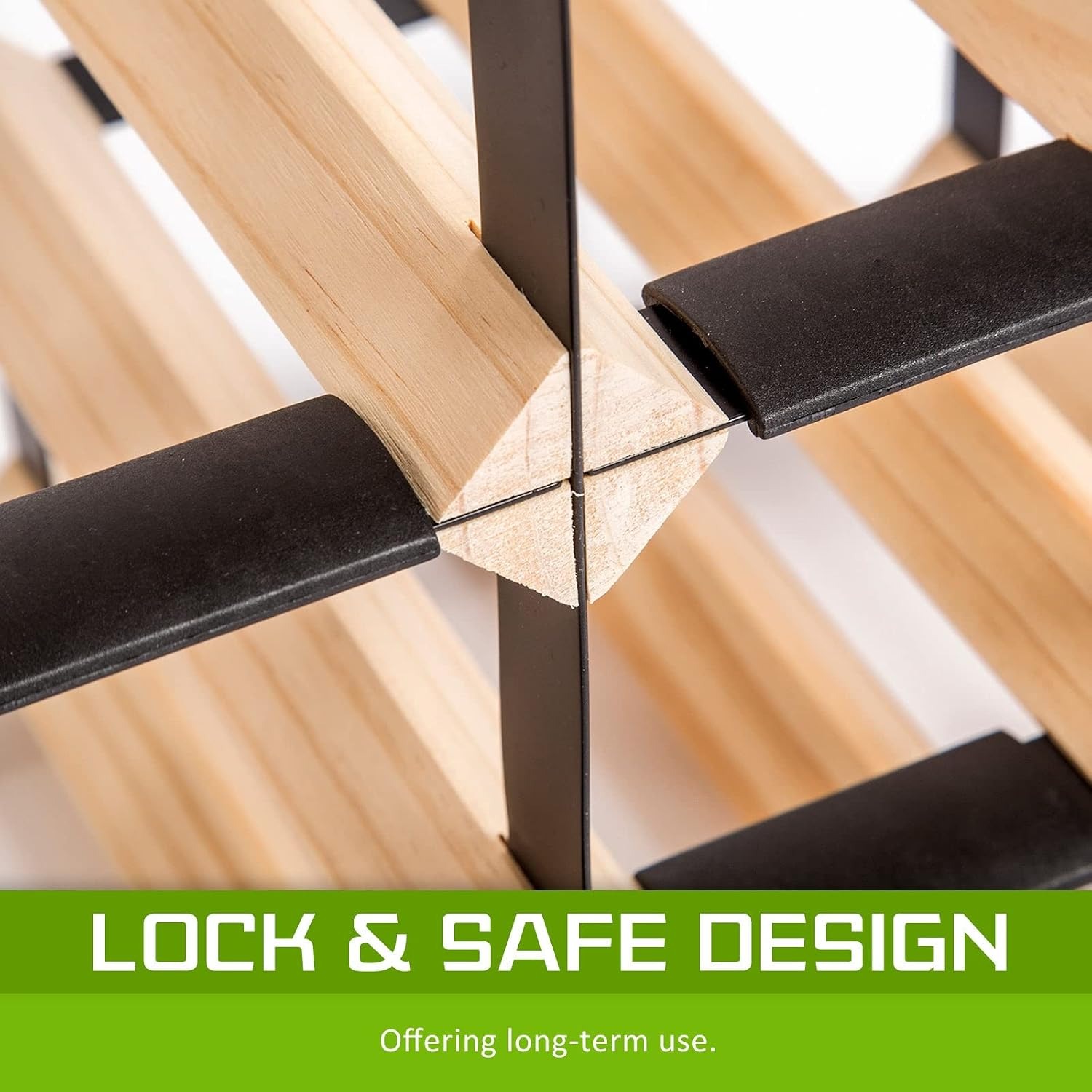Home Ready 20 Bottle Timber Wine Rack: image 9