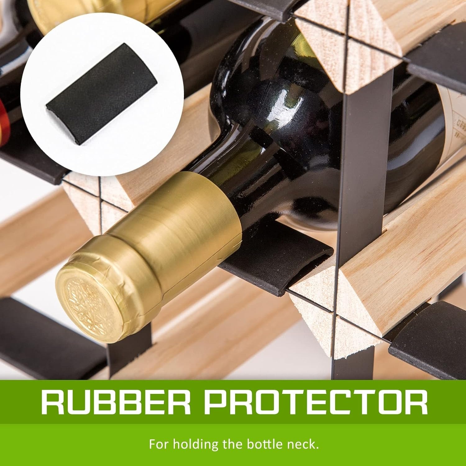 Home Ready 20 Bottle Timber Wine Rack: image 10
