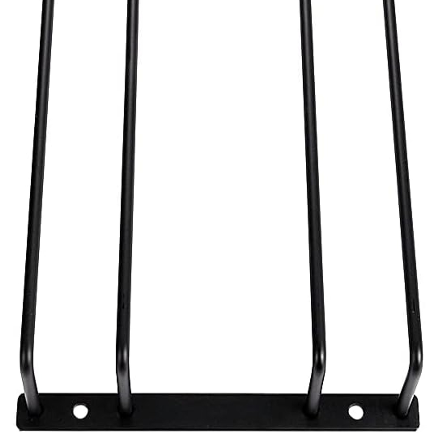 Black Wine Glass Rack 35cm Under-Cabinet Stemware Holder