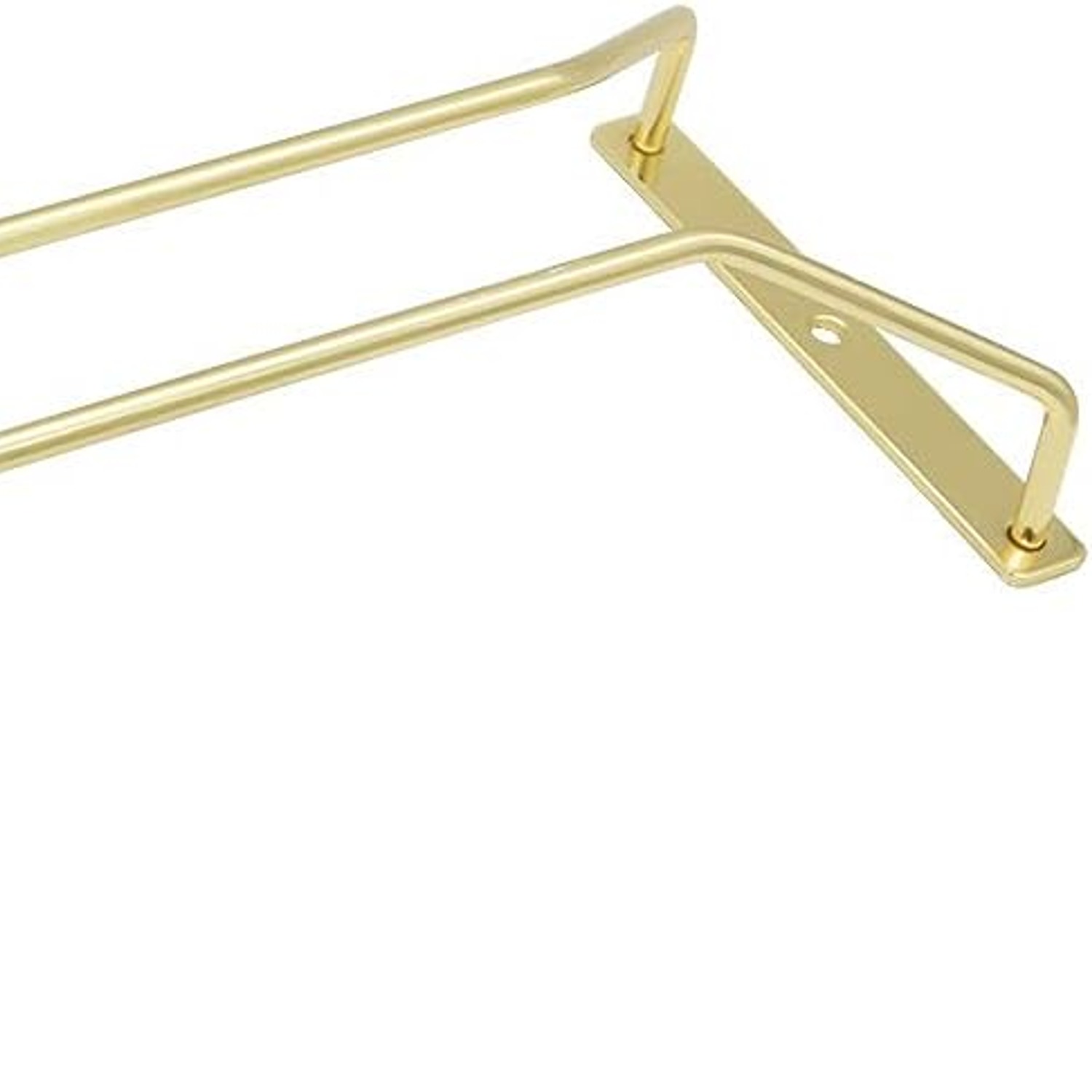 Gold Wine Glass Rack 30cm (3 Pack Under-Cabinet Stemware Holder)