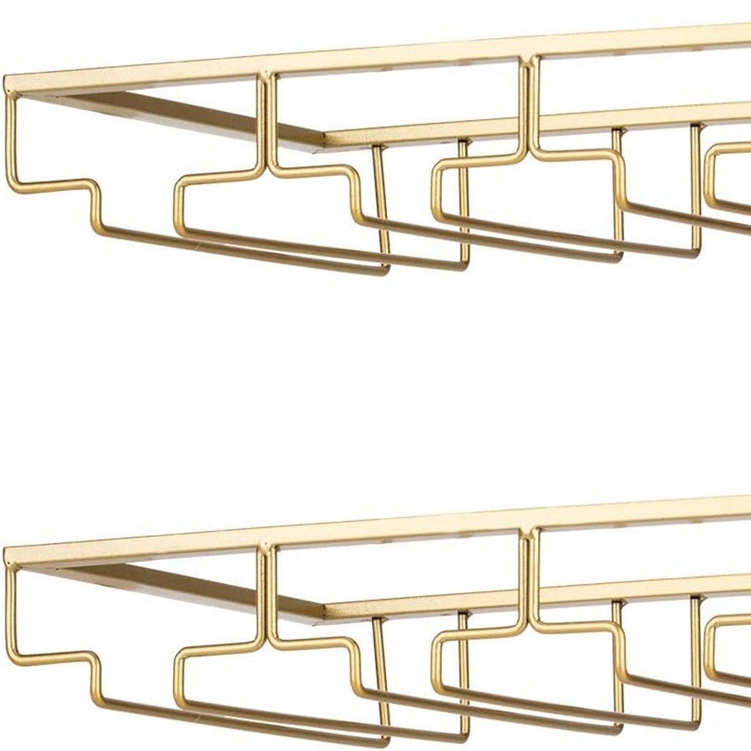 Under Cabinet Wine Glass Rack 2 Pack