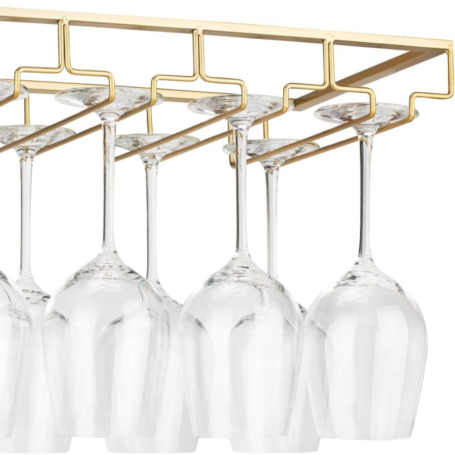 Under Cabinet Wine Glass Rack 2 Pack
